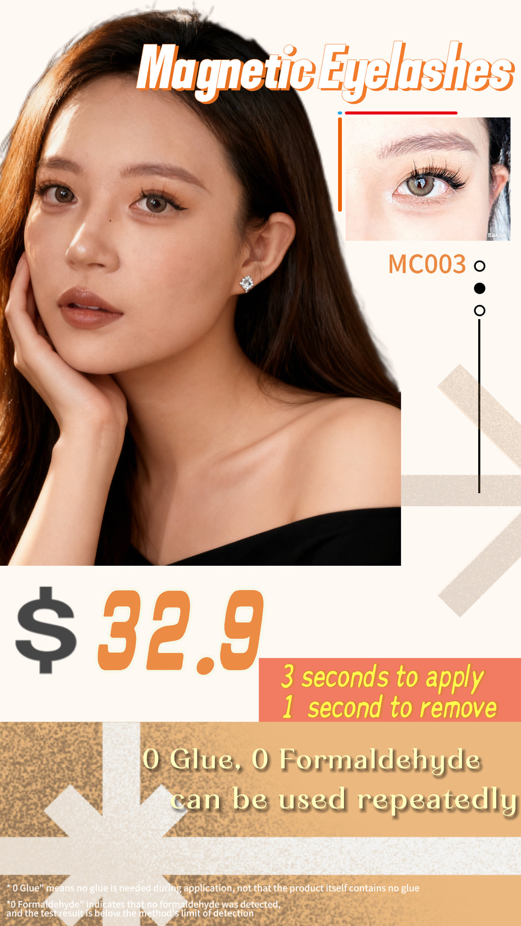 Magnetic Natural False Lashes – Glue-Free, Reusable & Easy to Wear Anytime -TIKTOK LIVE