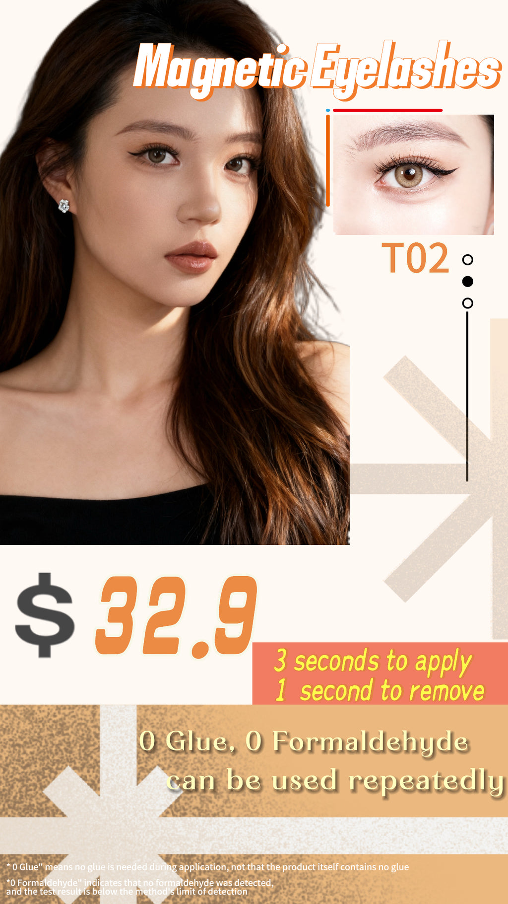 Magnetic Natural False Lashes – Glue-Free, Reusable & Easy to Wear Anytime -TIKTOK LIVE