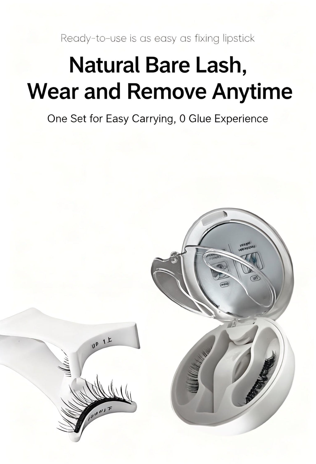 Magnetic Natural False Lashes – Glue-Free, Reusable & Easy to Wear Anytime -TIKTOK LIVE