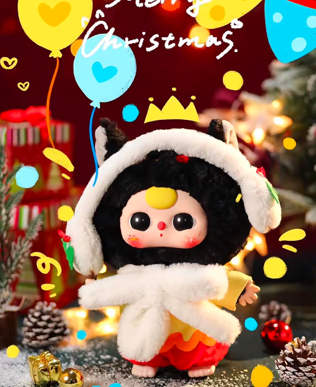Baby Three 400% Christmas Series Plush Dolls, Blind Box