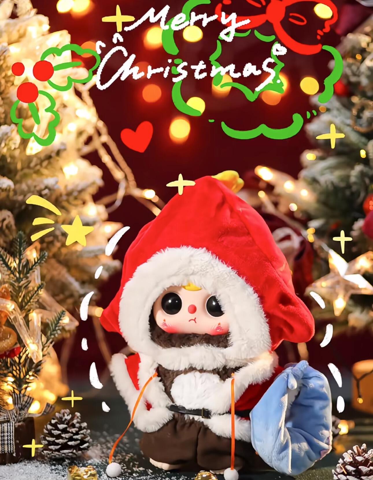 Baby Three 400% Christmas Series Plush Dolls, Blind Box