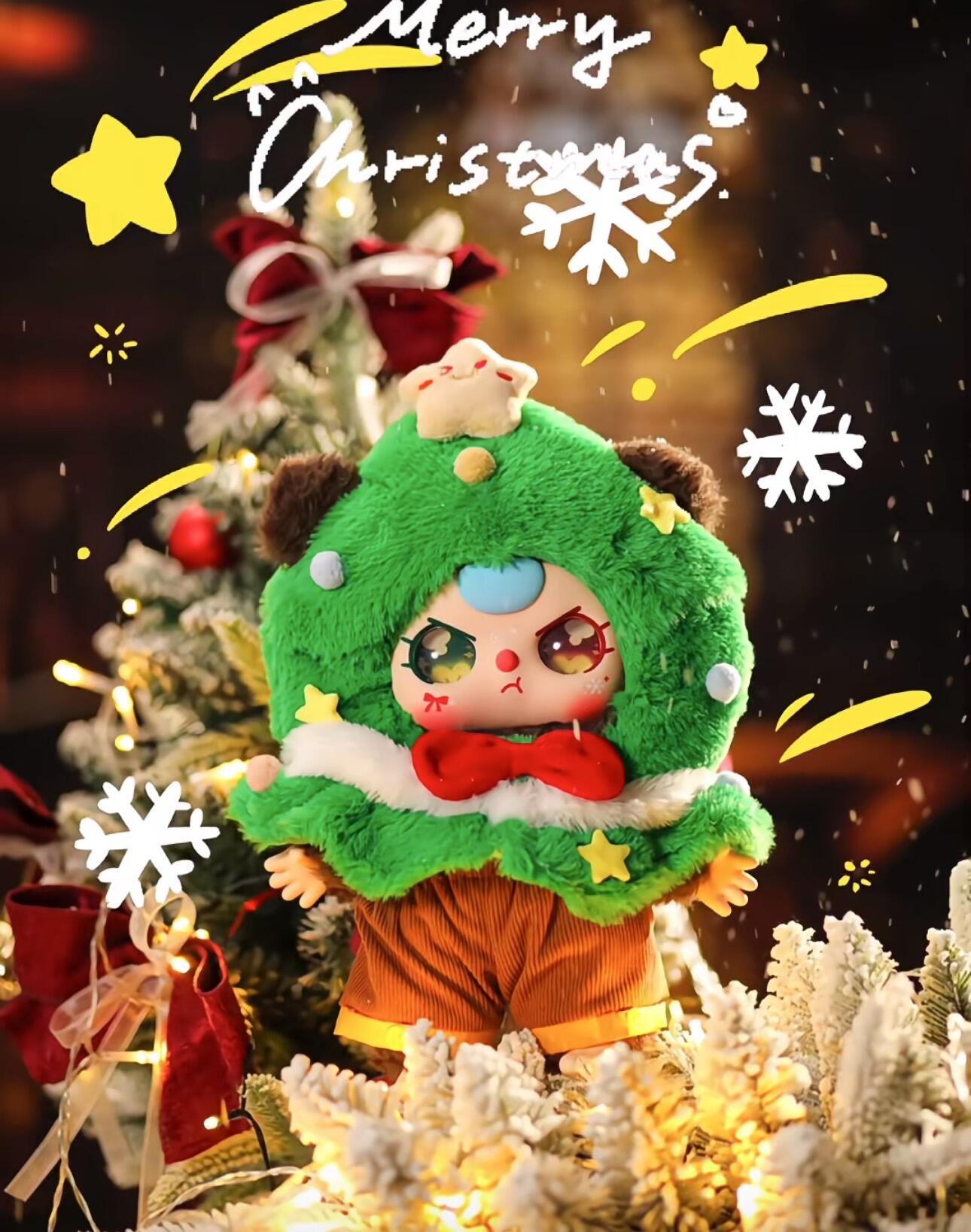 Baby Three 400% Christmas Series Plush Dolls, Blind Box